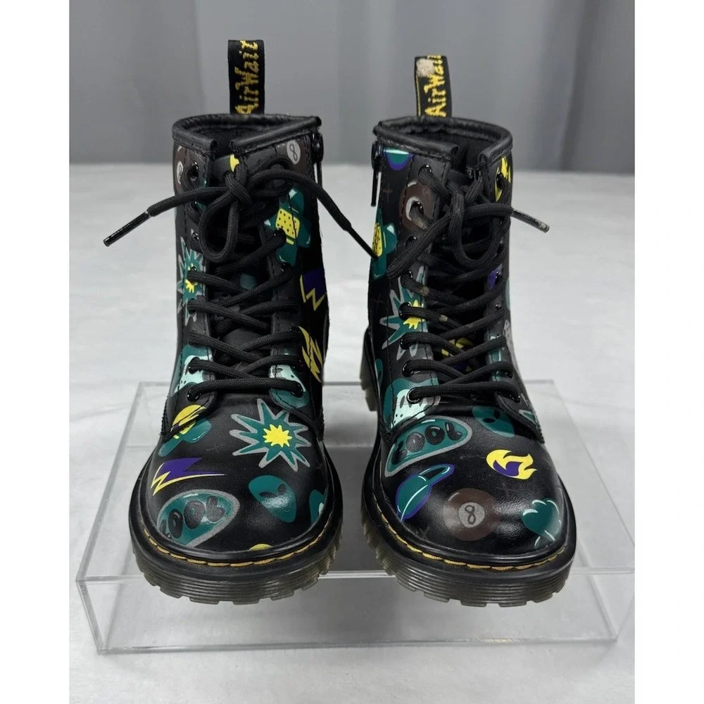 Dr Marten Junior 1460 Sticker Print Lace‎ Up Size 13